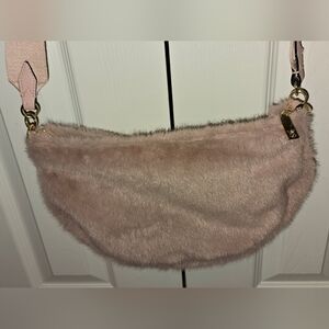 Victoria's Secret Pink Faux Fur Crossbody Bag